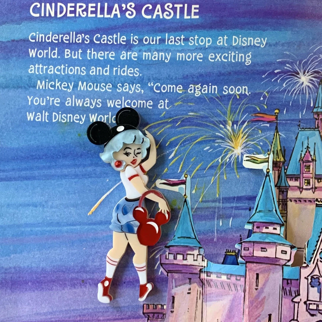 Faire Disney Lipstick & Chrome Bounding Belle Brooch 2 Faire Disney Lipstick & Chrome Bounding Belle Brooch