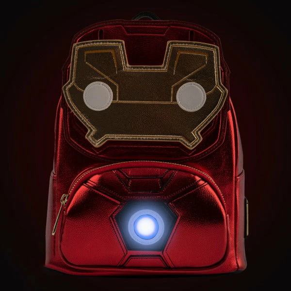 Pop By Loungefly Marvel Iron Man Light-Up Mini Backpack 1 Pop By Loungefly Marvel Iron Man Light-Up Mini Backpack
