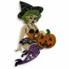 Faire Lipstick & Chrome Bewitching Belle Halloween Brooch