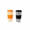 DEI Home Halloween Candy Corn & Bats Travel Tumbler