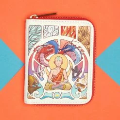Loungefly Avatar Aang Glow-in-the-Dark Meditation Ziparound Wallet Loungefly In Stock