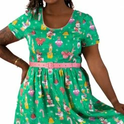 Disney Loungefly Stitch Shoppe Holiday "Laci" Dress 14 Disney Loungefly Stitch Shoppe Holiday