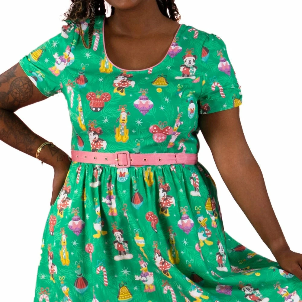 Disney Loungefly Stitch Shoppe Holiday "Laci" Dress 3 Disney Loungefly Stitch Shoppe Holiday "Laci" Dress