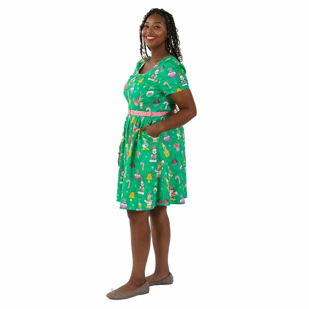 Disney Loungefly Stitch Shoppe Holiday "Laci" Dress 5 Disney Loungefly Stitch Shoppe Holiday "Laci" Dress