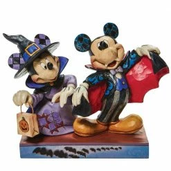 Enesco Disney Traditions Minnie Witch Vampire Mickey Figurine By Jim Shore