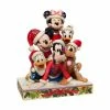 Enesco Disney Traditions Santa Christmas Mickey & Friends Figurine By Jim Shore