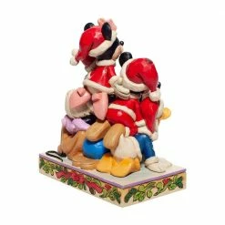 Enesco Disney Traditions Santa Christmas Mickey & Friends Figurine By Jim Shore