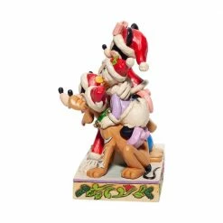 Enesco Disney Traditions Santa Christmas Mickey & Friends Figurine By Jim Shore