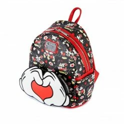 Loungefly In Stock Loungefly Disney Mickey And Minnie Heart Hands Mini Backpack