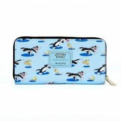 Loungefly Looney Tunes Tweety & Sylvester AOP Ziparound Wallet