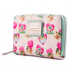 Loungefly In Stock Loungefly Star Wars Mandalorian Grogu Valentines Ziparound Wallet