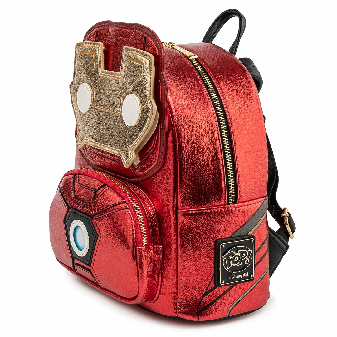 Pop By Loungefly Marvel Iron Man Light-Up Mini Backpack 6 Pop By Loungefly Marvel Iron Man Light-Up Mini Backpack