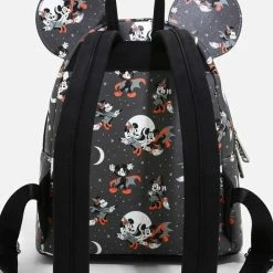 Loungefly Disney Mickey Minnie Halloween Vamp Witch AOP Mini Backpack