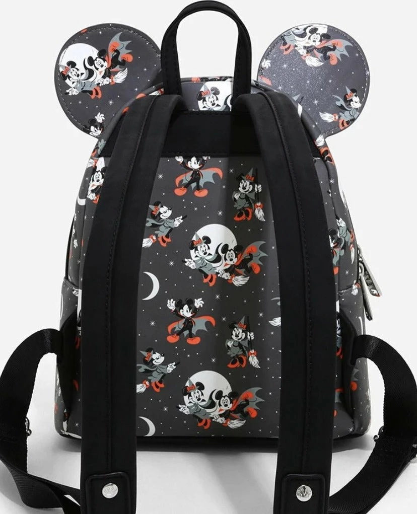Loungefly Disney Mickey Minnie Halloween Vamp Witch AOP Mini Backpack 2 Loungefly Disney Mickey Minnie Halloween Vamp Witch AOP Mini Backpack