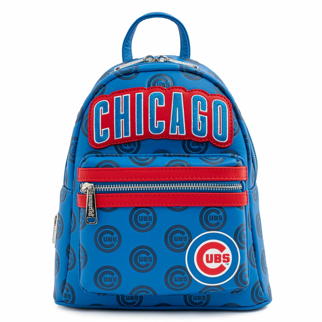 Loungefly MLB Chicago Cubs Logo Mini Backpack 1 Loungefly MLB Chicago Cubs Logo Mini Backpack