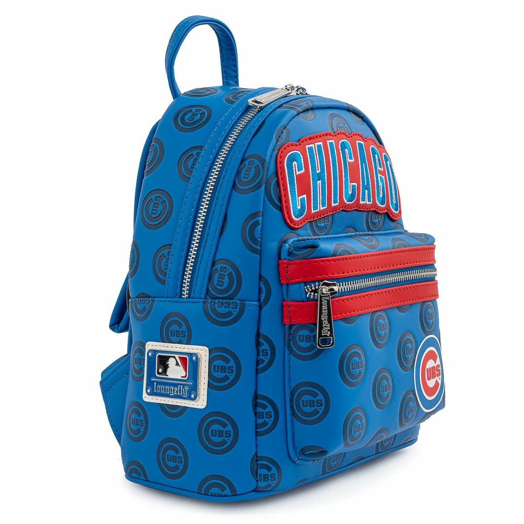 Loungefly MLB Chicago Cubs Logo Mini Backpack 2 Loungefly MLB Chicago Cubs Logo Mini Backpack