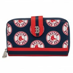 Loungefly MLB Boston Red Sox Logo Wallet Loungefly In Stock