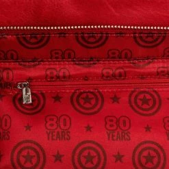 Loungefly In Stock Loungefly Marvel Captain America 80th Anniversary Floral Shield Crossbody