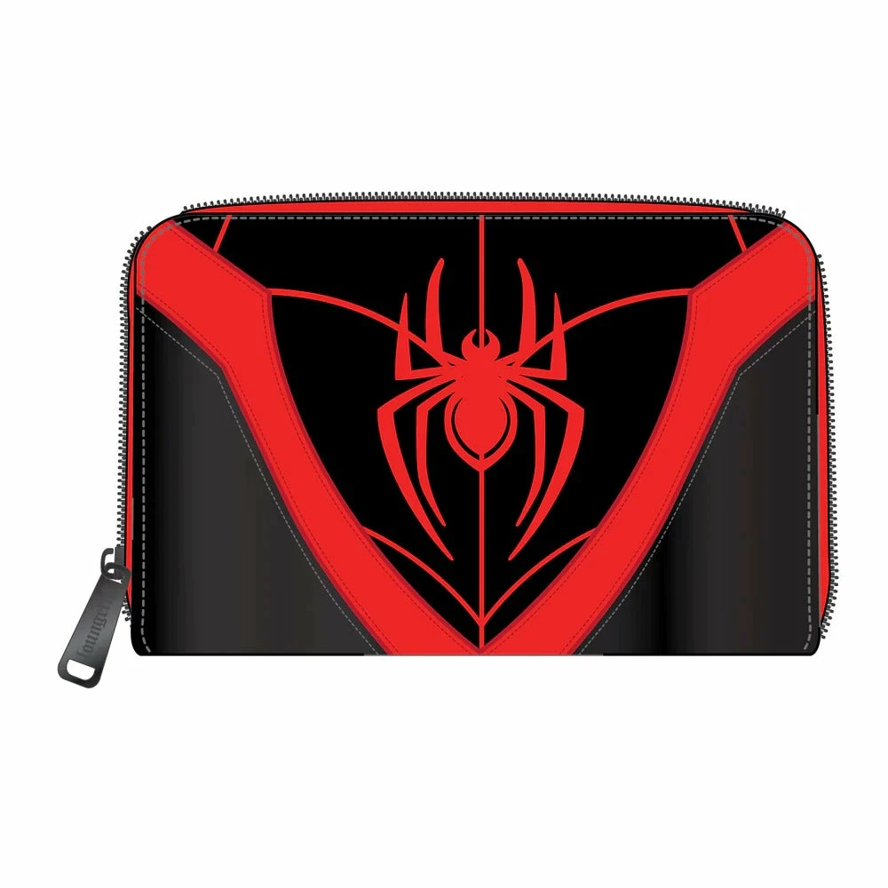 Loungefly Marvel Spiderman Miles Morales Cosplay Ziparound Wallet Collectibles 1 Loungefly Marvel Spiderman Miles Morales Cosplay Ziparound Wallet Collectibles