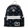 Loungefly Preorders Loungefly NBA Brooklyn Nets Debossed Logo Mini Backpack ***PRE-ORDER***