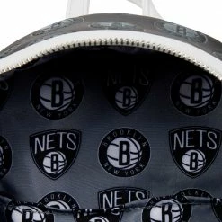 Loungefly Preorders Loungefly NBA Brooklyn Nets Debossed Logo Mini Backpack ***PRE-ORDER***