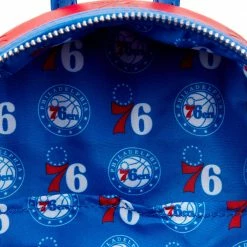Loungefly Preorders Loungefly NBA Philly 76ers Debossed Logo Mini Backpack ***PRE-ORDER***