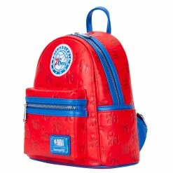 Loungefly Preorders Loungefly NBA Philly 76ers Debossed Logo Mini Backpack ***PRE-ORDER***