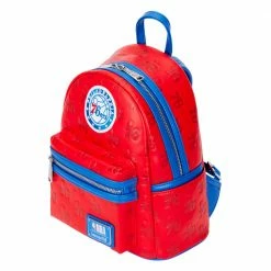 Loungefly Preorders Loungefly NBA Philly 76ers Debossed Logo Mini Backpack ***PRE-ORDER***
