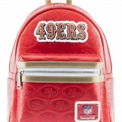 Loungefly In Stock Loungefly NFL San Francisco 49ers Logo AOP Mini Backpack