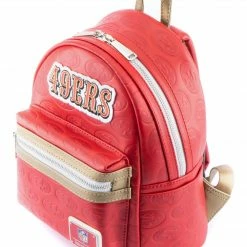 Loungefly In Stock Loungefly NFL San Francisco 49ers Logo AOP Mini Backpack