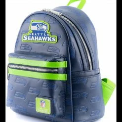 Loungefly NFL Seattle Seahawks Logo AOP Mini Backpack