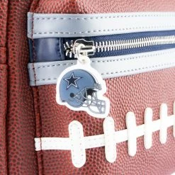 Loungefly NFL Dallas Cowboys Pigskin Logo Mini Backpack Loungefly In Stock