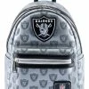 Loungefly In Stock Loungefly NFL Las Vegas Raiders Logo AOP Mini Backpack