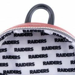 Loungefly NFL Las Vegas Raiders Pigskin Logo Mini Backpack 8 Loungefly NFL Las Vegas Raiders Pigskin Logo Mini Backpack
