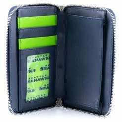 Loungefly In Stock Loungefly NFL Seattle Seahawks Logo AOP Bifold Wallet