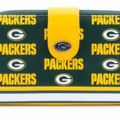 Loungefly In Stock Loungefly NFL Greenbay Packers Logo AOP Bifold Wallet