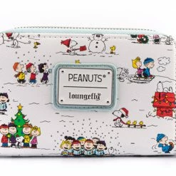 Loungefly Peanuts Happy Holidays AOP Ziparound Wallet