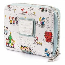 Loungefly Peanuts Happy Holidays AOP Ziparound Wallet