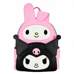 Loungefly Sanrio My Melody & Kuromi Double Pocket Backpack Loungefly In Stock