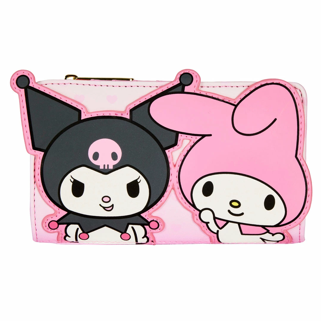Loungefly Sanrio My Melody & Kuromi Flap Wallet Loungefly In Stock 1 Loungefly Sanrio My Melody & Kuromi Flap Wallet Loungefly In Stock