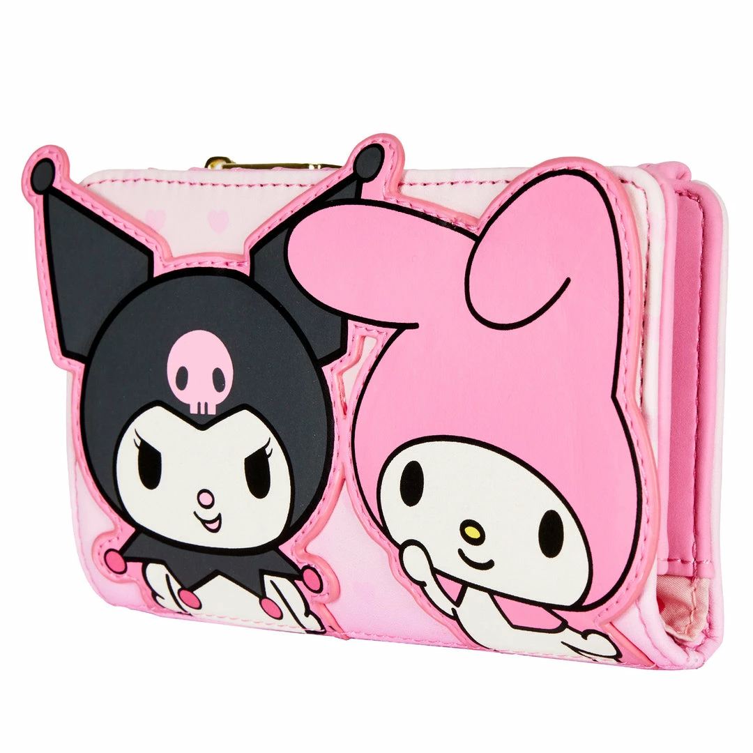 Loungefly Sanrio My Melody & Kuromi Flap Wallet Loungefly In Stock 4 Loungefly Sanrio My Melody & Kuromi Flap Wallet Loungefly In Stock