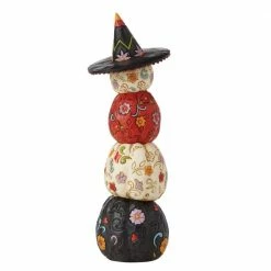 Enesco Collectibles Stacked Day Of Dead Pumpkins By Jim Shore