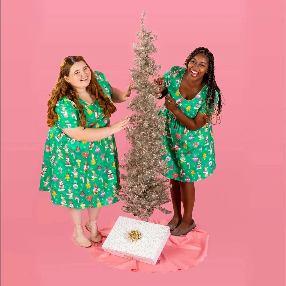 Disney Loungefly Stitch Shoppe Holiday "Laci" Dress 2 Disney Loungefly Stitch Shoppe Holiday "Laci" Dress