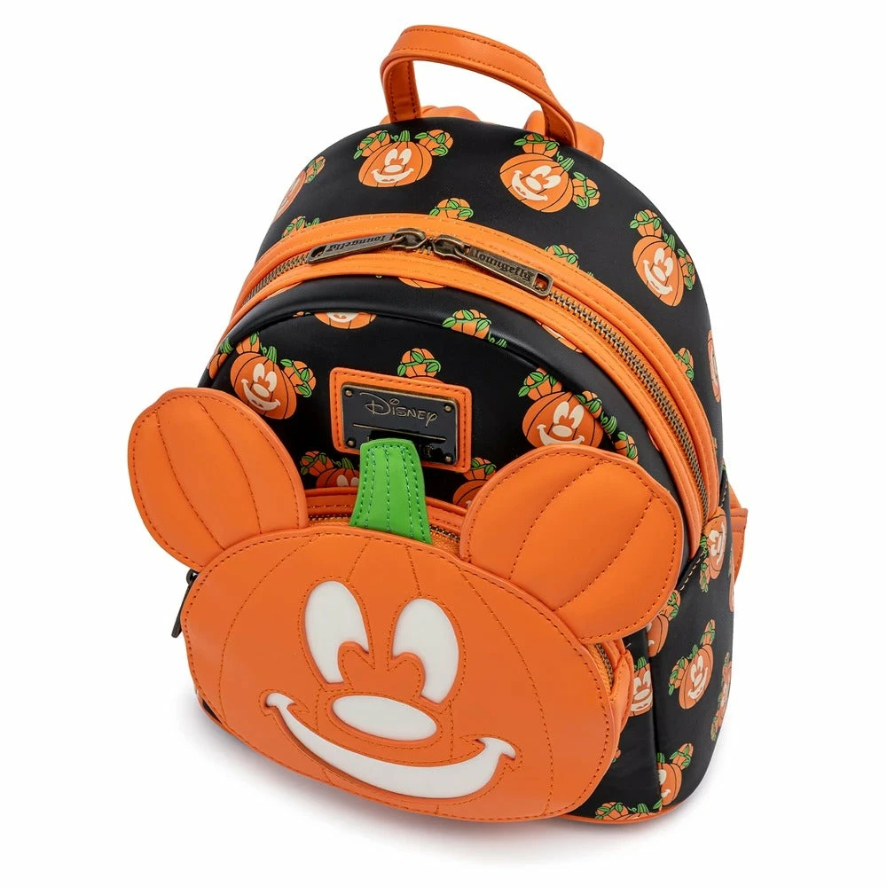 Loungefly Disney Mickey-O-Lantern Mini Backpack Loungefly In Stock 7 Loungefly Disney Mickey-O-Lantern Mini Backpack Loungefly In Stock
