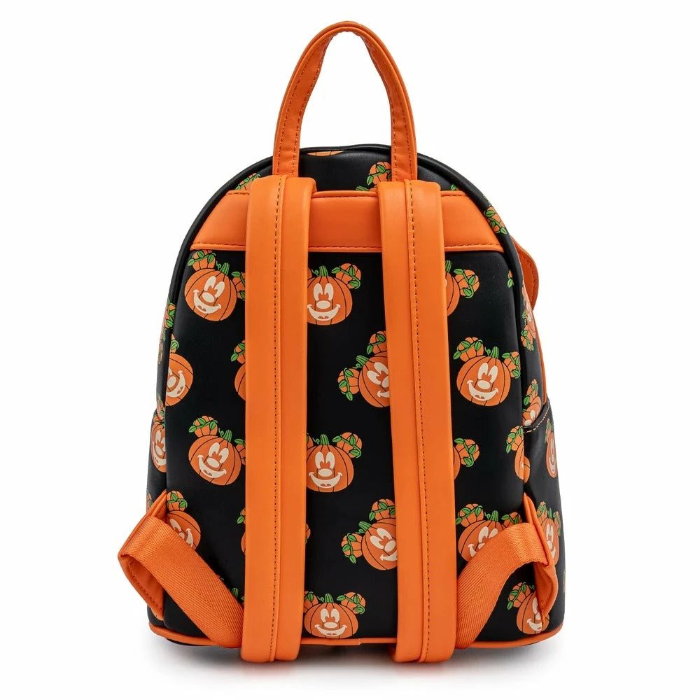Loungefly Disney Mickey-O-Lantern Mini Backpack Loungefly In Stock 6 Loungefly Disney Mickey-O-Lantern Mini Backpack Loungefly In Stock