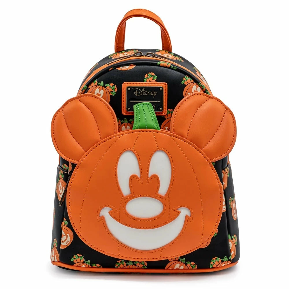 Loungefly Disney Mickey-O-Lantern Mini Backpack Loungefly In Stock 2 Loungefly Disney Mickey-O-Lantern Mini Backpack Loungefly In Stock