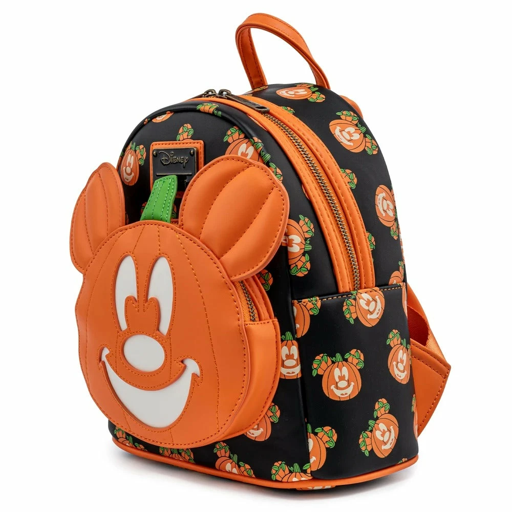 Loungefly Disney Mickey-O-Lantern Mini Backpack Loungefly In Stock 3 Loungefly Disney Mickey-O-Lantern Mini Backpack Loungefly In Stock