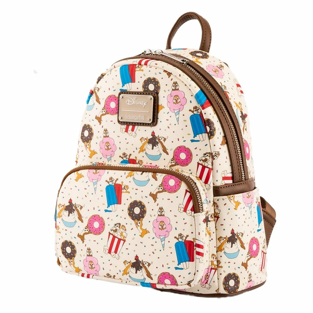 Loungefly Disney Chip And Dale Snackies AOP Mini Backpack 2 Loungefly Disney Chip And Dale Snackies AOP Mini Backpack
