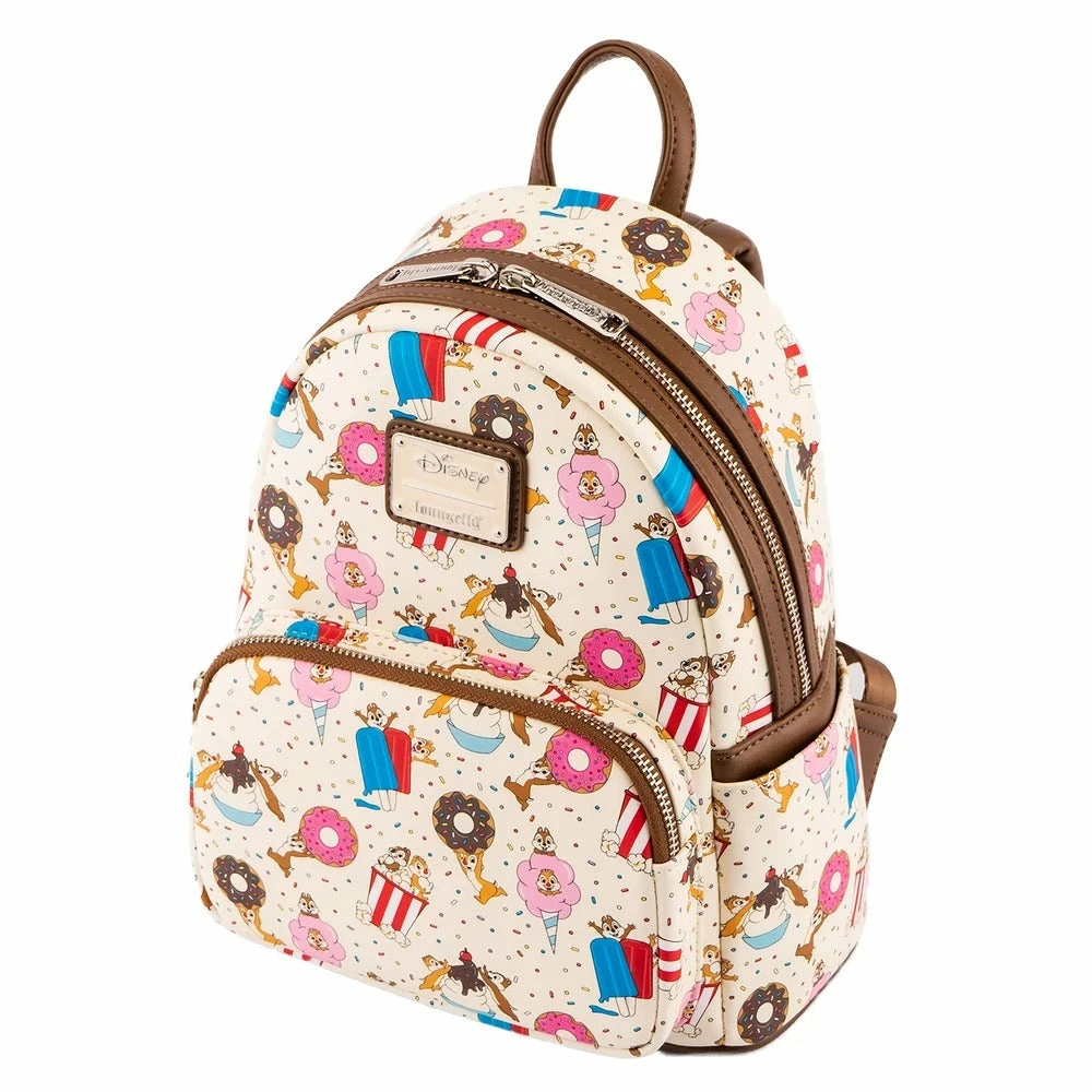 Loungefly Disney Chip And Dale Snackies AOP Mini Backpack 3 Loungefly Disney Chip And Dale Snackies AOP Mini Backpack