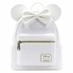 Loungefly Disney Minnie Sequin Wedding Mini Backpack